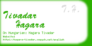 tivadar hagara business card